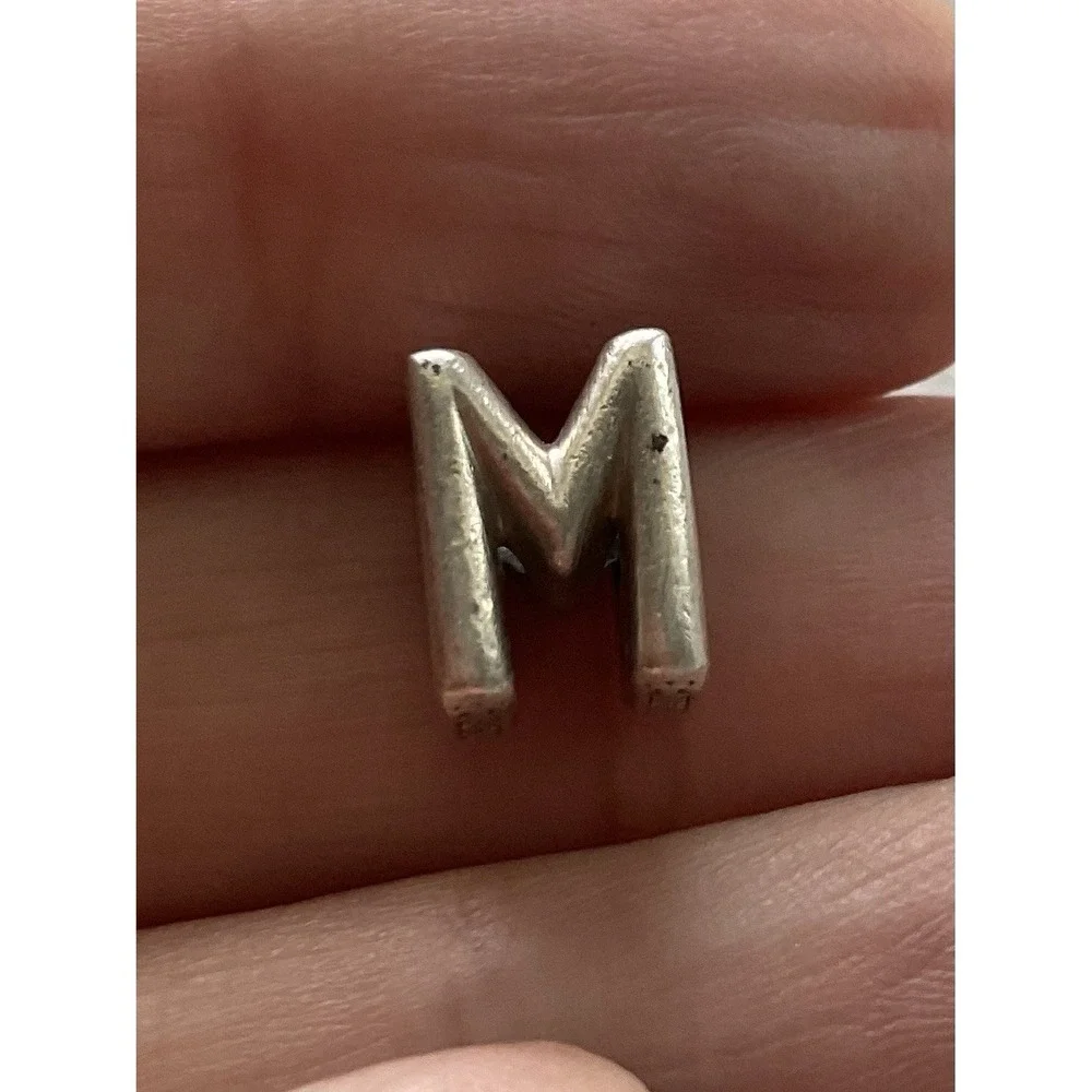 ALE 925 sterling silver Pandora Letter M Alphabet Charm